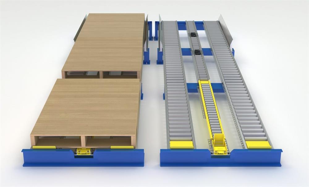 Pallet flow racking saves valuable floor space