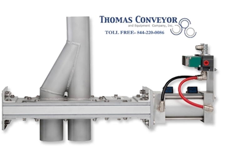 2 Way Wye Line Pneumatic Conveying Diverter Valves