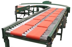 The 24 volt motor driven roller conveyor uses a motorized roller that powers each zone or segment of the conveyor