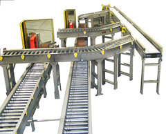 Roach MDR conveyor diverting product with three spurs