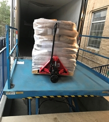 Dock lift leveler used to safely load and unload product from a truck