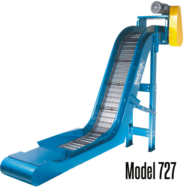 New London Engineering Model 727 SteelTrak™ Tapered Infeed – Cold Header Conveyor is versatile for cold heading, dies, machining, presses and parts handling operations