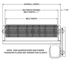 Model 700TRT Width Schematic