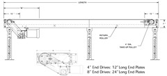 Model 700BSB Side View Schematic