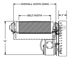 Model 450BOS Top View Schematic	