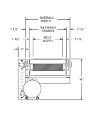 Model 751RB Width Schematic