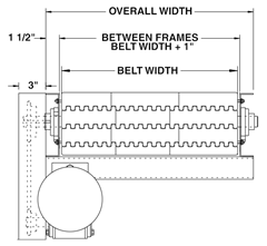 Model HD400PB Width View Schematic	