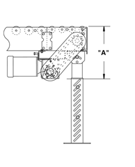 Light Duty Belt Driven Live Roller Curve Spur Roach Model 138LRCS SideSchematic