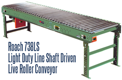 Picture for Light Duty Line Shaft Driven Live Roller Conveyor, Roach Model 738LS