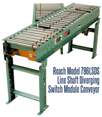 Picture for Line Shaft Diverging Switch Module Conveyor, Roach Model 796LSDS