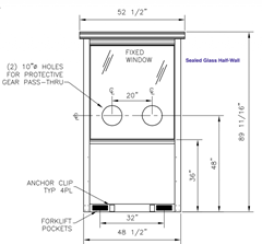 Swab Room/Portable Screening Room Schematic