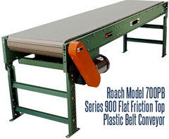 Picture for Series 900, Flat Friction Top Plastic Belt Conveyor, Roach Model 700PB