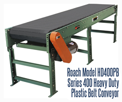 Picture for Heavy Duty Plastic Belt Conveyor, Roach Model HD400PB Series 400