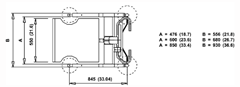 LIFT-O-FLEX™ Series 19000/19500 Heavy Duty Ergonomic Lifter Schematic 2