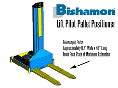 Bishamon Lift Pilot Pallet Positioner Telescoping Forks