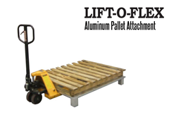 Wooden Pallet on a LIFT-O-FLEX™ Aluminum Pallet