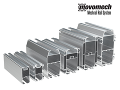 The Movomech™ Mechrail™ Aluminum Rails come in a variety of sizes and strengths to accommodate ergonomic lifting requirements of all sizes.