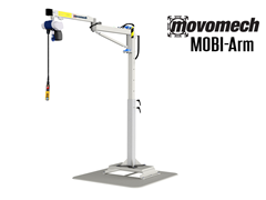 The Movomech™ MOBI-Arm's has a wide variety of end effectors and manipulators to customize the lifter. Common tools includes hoists, mechanical and magnetic tools, as well as pneumatic and vacuum tools. Thomas Conveyor & Equipment is a happy to provide you a custom solution for your application.