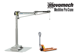 The Mechline Pro Crane ™ is an articulated jib crane with an integrated pneumatic balancer