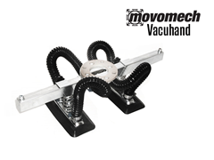 The RonI Vacuhand is an attachment that can be used on the Movomech™ Rail or Crane system, and comes with various end effectors.