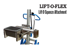 LIFT-O-FLEX™ Lift-O-Squeeze™ Attachment. Contact a Thomas Conveyor ergonomic engineer to find out which end effectors would provide the optimal solution to your ergonomic lifting application.