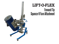 LIFT-O-FLEX™ Forward Tip Squeeze-O-Turn™ Attachment. Contact a Thomas Conveyor ergonomic engineer to find out which end effectors would provide the optimal solution to your ergonomic lifting application.