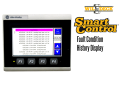 The SmartControl PLC stores and displays visual records of past fault conditions, eliminating guesswork when diagnosing and troubleshooting the VRC lift.