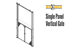 Single Panel Vertical Gate, VRC Carriage Gate