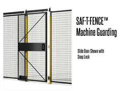 Saf-T-Fence Machine Guarding is a barrier used to keep employees clear of an area for safety, security, privacy, or to simply keep the work area looking clean and organized.