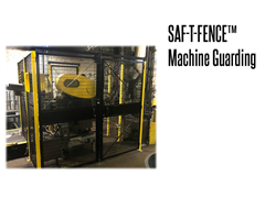 The Saf-T-Fence Guarding system is available in three different heights 5'3", 7' and 8'