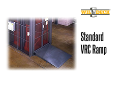 Using a standard ramp option, the width and length can vary according to the application, and the strong structural framing is painted or galvanized. 