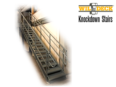 Knockdown stairs are ideal for many industrial applications.