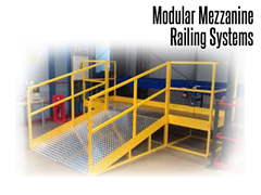 Steel safety handrails are also an ideal solution for in-plant offices, work platforms, balconies, stairs, mezzanines, catwalks, and equipment crossovers.