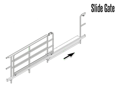 Slide gates come in manual or powered operation.