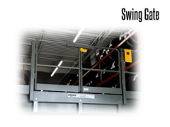 Swing Gates have a spring load option which returns the gates to a closed position when not in use.