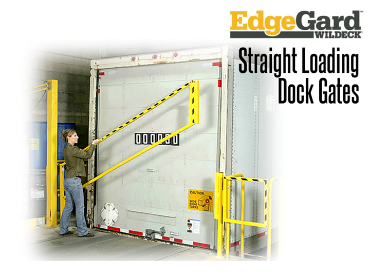 EdgeGard™ Dock Gates provide an effective barrier for personnel and equipment working near open dock doors, truck loading pits or other hazardous areas.