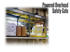 Powered Overhead Safety Gates meet or exceed OSHA, IBC and ANSI standards.