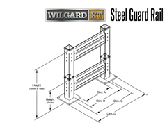 Wilgard™ XT Heavy Duty Steel Guard Rail Specifications