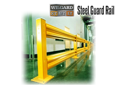 uard Rail protects employees around the workplace from injuries and accidents caused by moving vehicles. Designed to absorb the impact of a forklift, sweeper, other in-plant vehicles, guard rails protect your assets and staff.