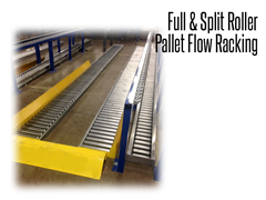 Full and split-roller pallet flow racking