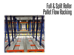 Full and split-roller pallet flow racking