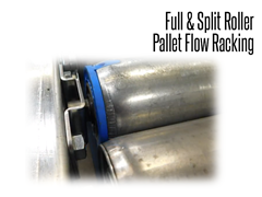 Full and split-roller pallet flow racking