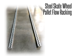 Steel skate wheels are made to withstand the rigors of warehouse environments. 