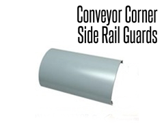 Conveyor Corner Side Rail Guards protects the conveyor from damages and protects employees from injuries	