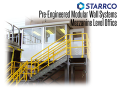 Modular wall systems provide a secure, comfortable working environment perfect for shipping and receiving office modules.