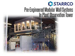 Starrco Modular Office System can add a computer room enclosure, conference rooms, or in-plant office to your facility