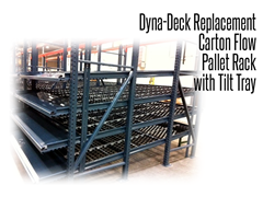 Dyna-Deck is simple, cost-effective replacement carton flow that easily drops into existing shelving, transforming it into a heavy-duty, low-profile, full-coverage solution for all carton sizes and shapes.