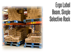 The Ergo™ Label Beam, Single Selective Rack