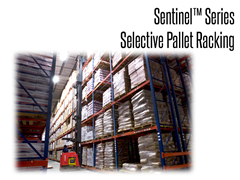 Sentinel® Selective Pallet Rack: No unique tools or clips needed for assembly; only requires a standard wrench to bolt together 