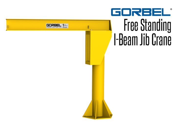 Gorbel™ Free Standing I-Beam Jib Crane